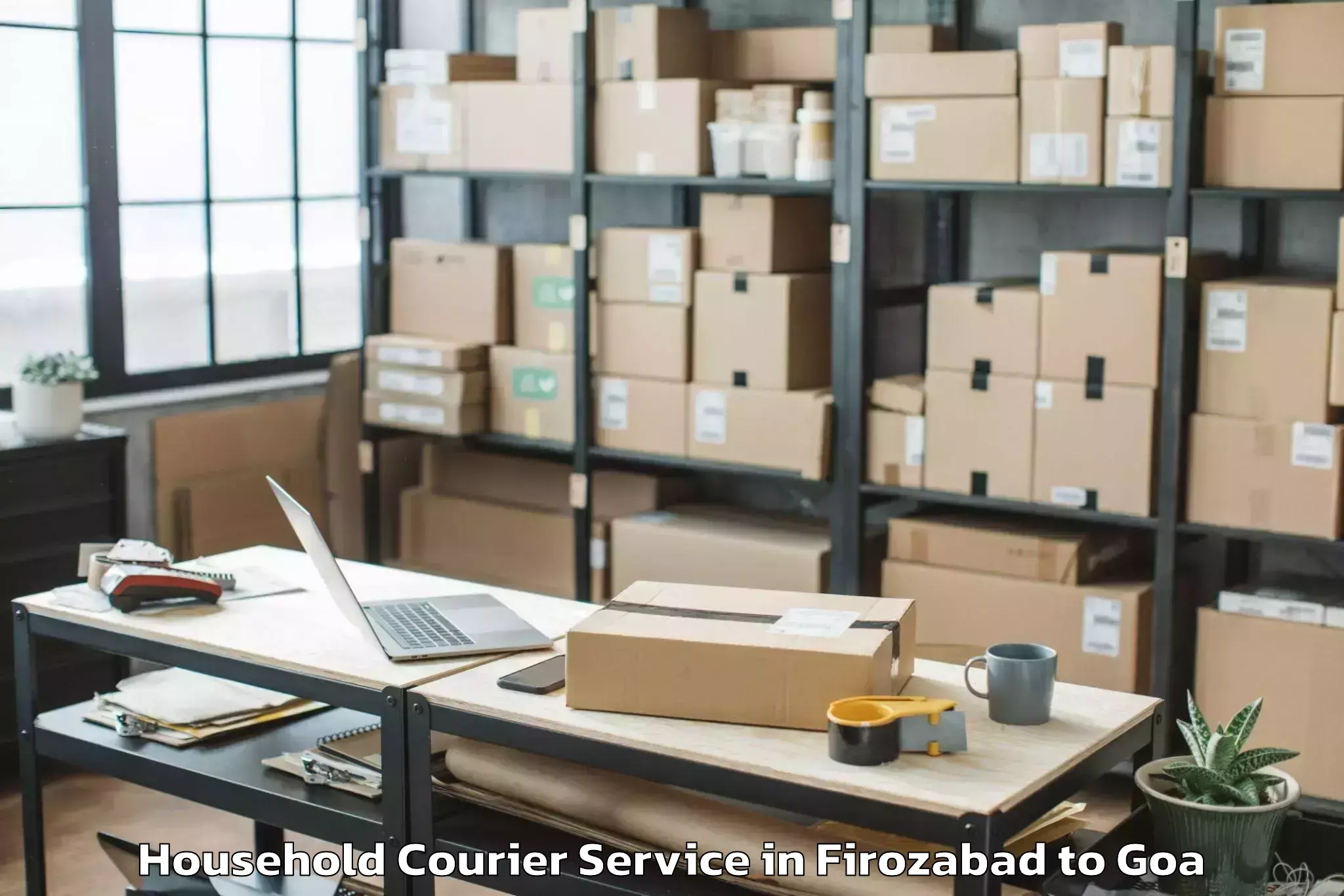 Easy Firozabad to Valpoi Household Courier Booking